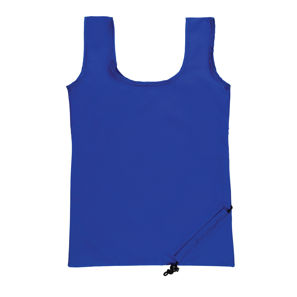 Impact AWARE™ RPET 190T foldbar indkøbspose - BSCI-Blå