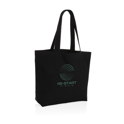 Impact Aware™ 240 gsm rcanvas shopper m/lomme ufarvet-Sort