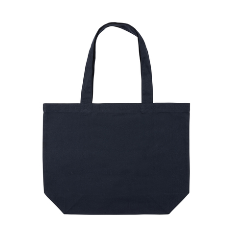 Impact Aware™ 240 gsm rcanvas shopper m/lomme ufarvet-Marineblå