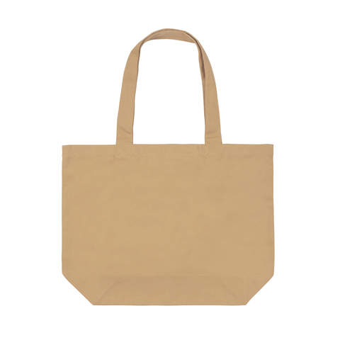 Impact Aware™ 240 gsm rcanvas shopper m/lomme ufarvet-Brun