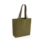 Impact Aware™ 240 gsm rcanvas shopper m/lomme ufarvet - Grøn