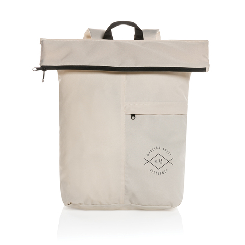 Dillon AWARE™ RPET letvægts foldbar rygsæk-Off White