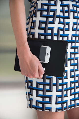 A5 luksus notesbog med telefon lomme-