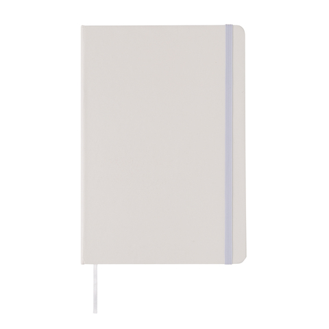 Basic hardcover blank sidet A5 skitsebog-Hvid