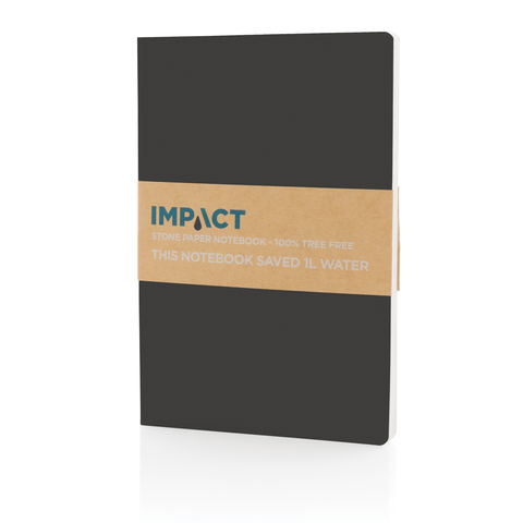Impact softcover stenpapir A5 notesbog - BSCI-Sort