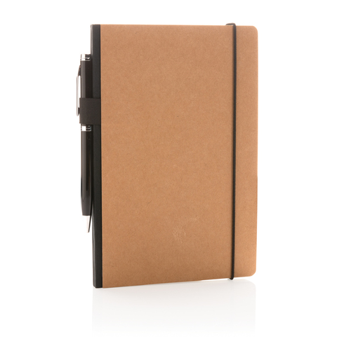 A5 FSC® deluxe hardcover notesbog-Brun