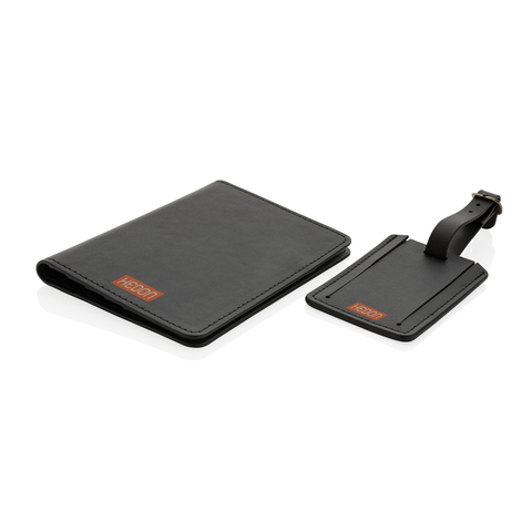 Swiss Peak GRS rejsegave sæt i genanvendt PU-Sort