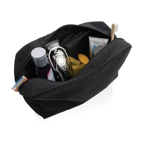 Impact Aware™ 285 gsm rcanvas toilettaske ufarvet-Sort