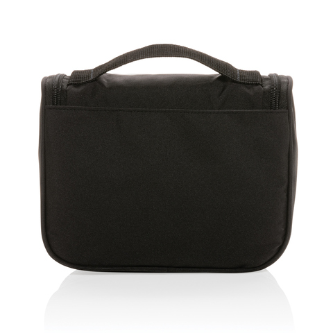 Swiss Peak Lohan AWARE™ Toilettaske - 100 % genanvendt polyester-Sort