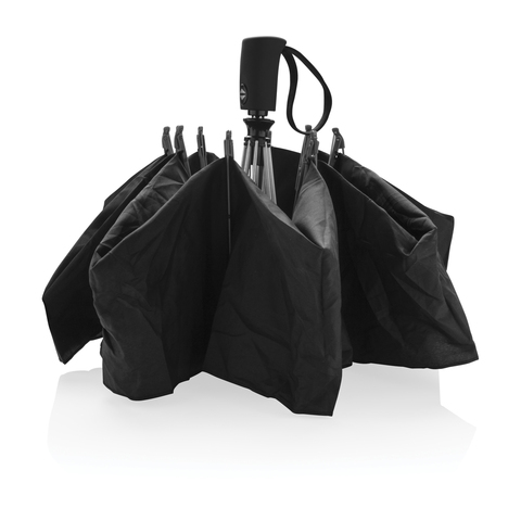 Swiss Peak AWARE™ 23 tommer foldbar Paraply med automatisk åbning-Sort