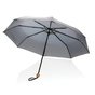 20.5 tommer Impact AWARE™ RPET 190T bambus mini paraply - Grå