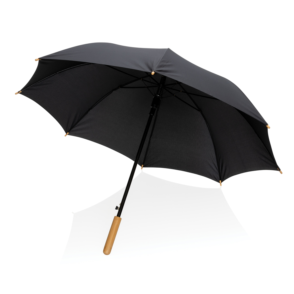 23 Tommer paraply 190T RPET pongee med AWARE™-Sort