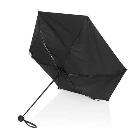 19,5 tommer Aware™ RPET super mini manuel paraply 190T Pongee-Sort