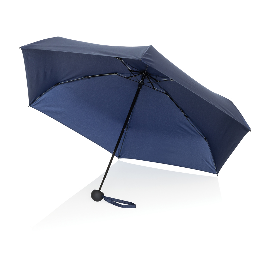 19,5 tommer Aware™ RPET super mini manuel paraply 190T Pongee-Navy