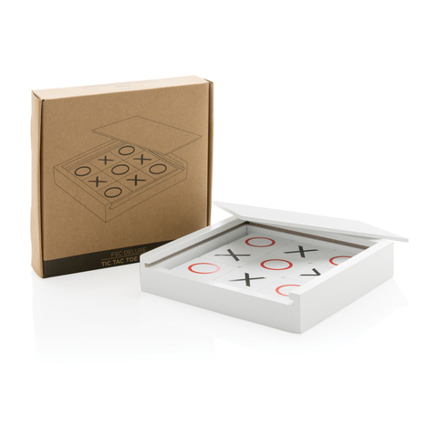 Deluxe kryds & bolle spil-Hvid