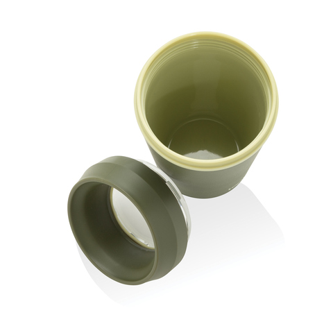 Topl genanvendt plastik To Go Tumble med patenteret 360-låg-Oliven