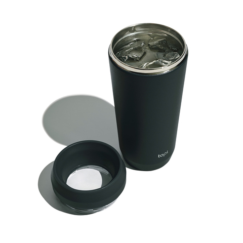 Topl genanvendt stål To Go Tumbler 354 ml patenteret 360 låg-Grå