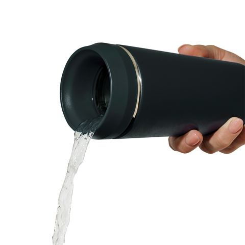 Topl genanvendt stål To Go Tumbler 354 ml patenteret 360 låg-Grå