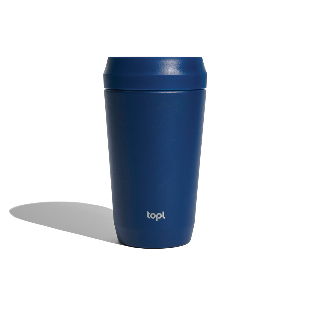 Topl genanvendt stål To Go Tumbler 354 ml patenteret 360 låg-Navy