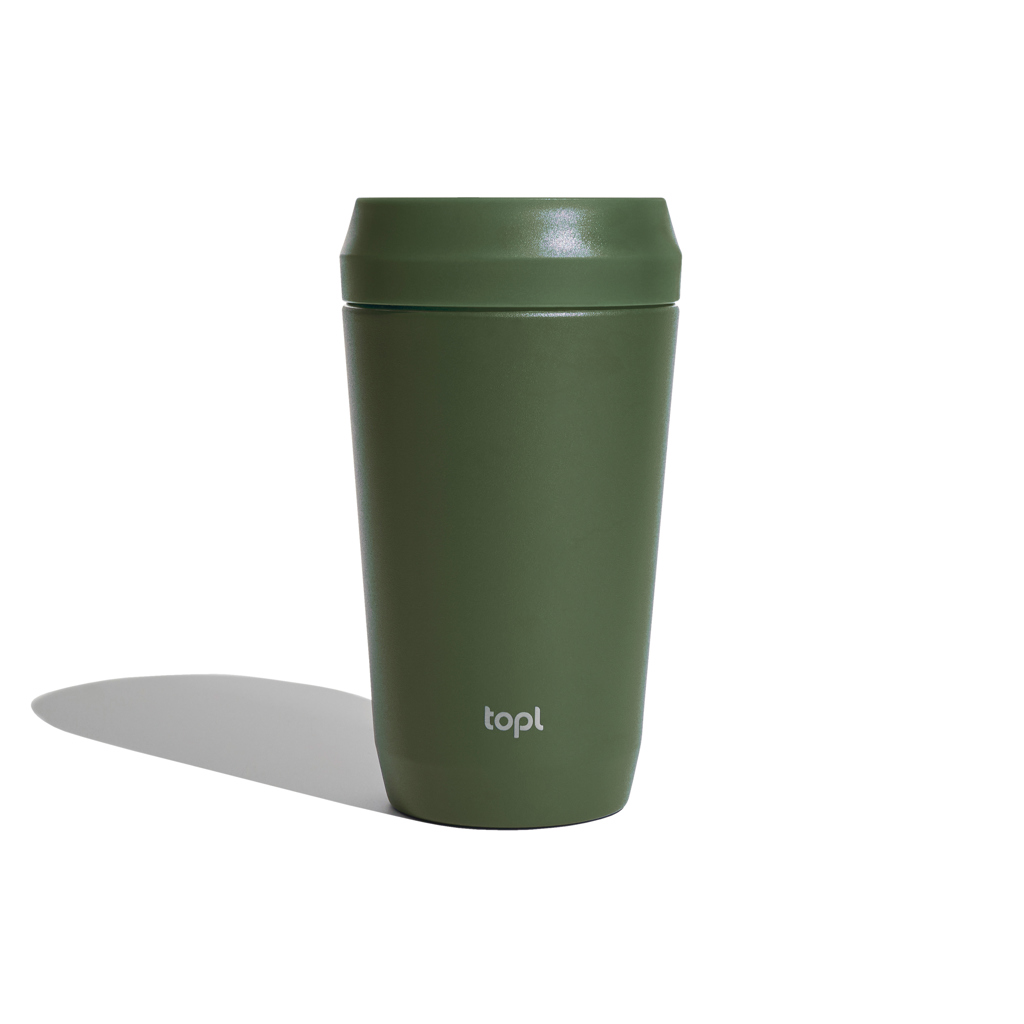 Topl genanvendt stål To Go Tumbler 354 ml patenteret 360 låg-Grøn