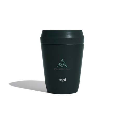 Topl genanvendt stål To Go Tumbler 235 ml patenteret 360 låg-Grå