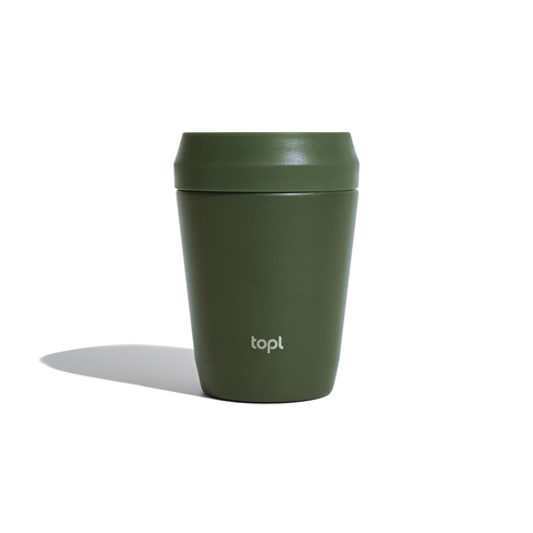 Topl genanvendt stål To Go Tumbler 235 ml patenteret 360 låg-Army