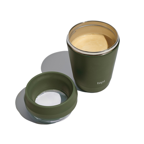 Topl genanvendt stål To Go Tumbler 235 ml patenteret 360 låg-Army