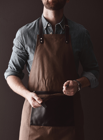 VINGA Casbas forklæde-Brun