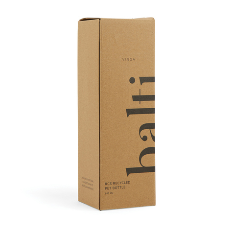 VINGA Balti 600 ml flaske i RCS genanvendt PET-Transparant