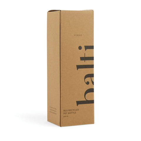 VINGA Balti 600 ml flaske i RCS genanvendt PET-Sort