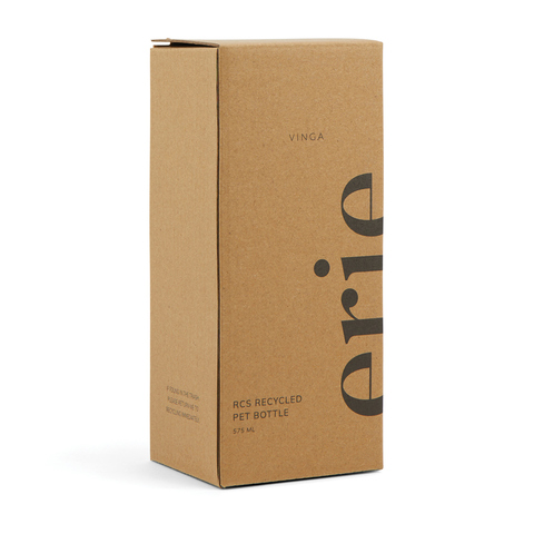 VINGA Erie flaske 575 ML i RCS genanvendt PET-Transparant