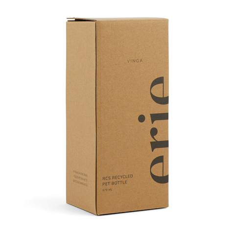 VINGA Erie flaske 575 ML i RCS genanvendt PET-Grå