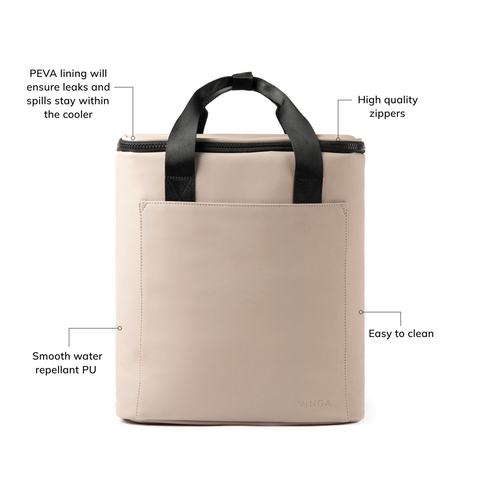 VINGA Baltimore trail kølerygsæk-Beige