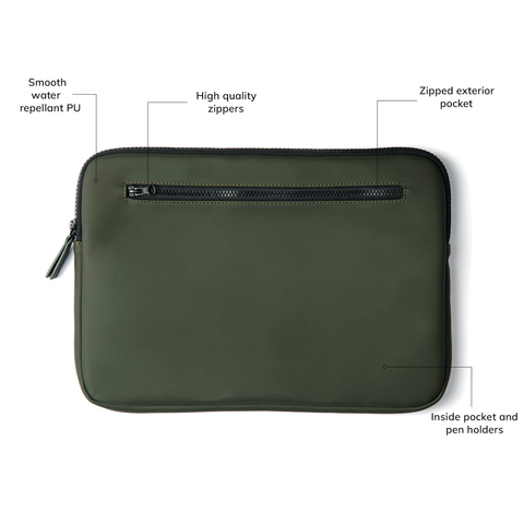 VINGA Baltimore laptop Sleeve - 15 tommer-Grøn