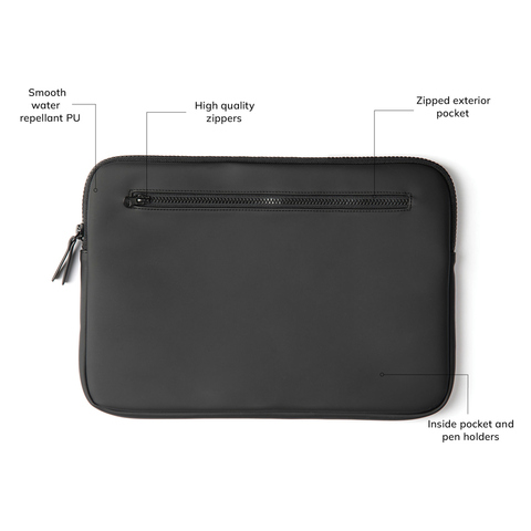 VINGA Baltimore laptop Sleeve - 15 tommer-Sort