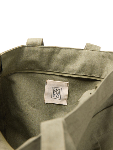 VINGA Hilo AWARE™ lynlåstaske i genanvendt kanvas - Genanvendt Lærred-Grøn