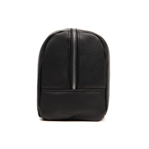 VINGA Bermond Toilettaske i RCS genanvendt PU-Sort