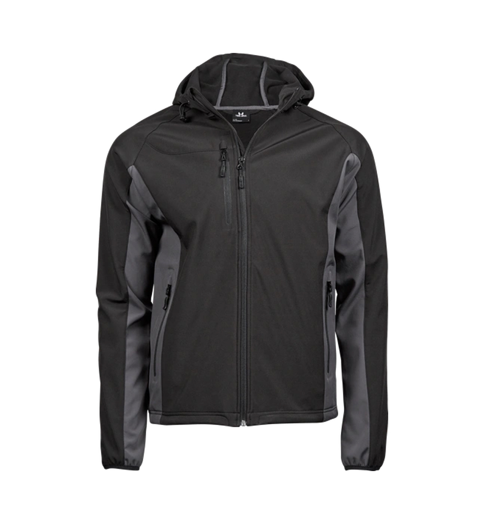 Hooded Letvægt Performance Softshell-Black / Dark grey