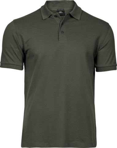 TEE JAYS Luxury Stretch Polo, Økologisk, herre-Mørkegrøn