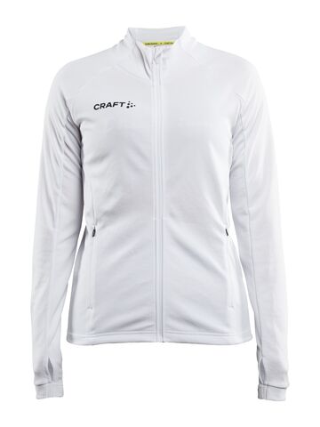CRAFT Evolve Full Zip Løbejakke, dame - rPet-Hvid
