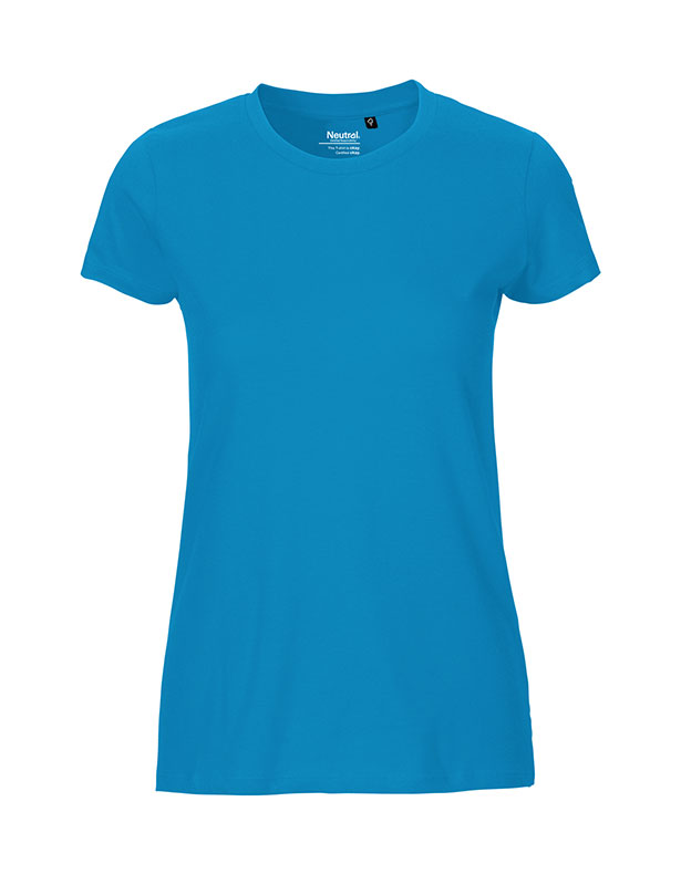 NEUTRAL Fit Dame T-shirt, 100% Økologisk Fairtrade Bomuld-Turkis