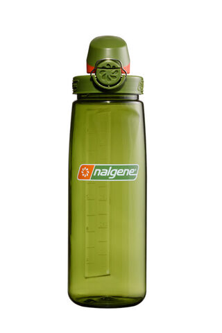 NALGENE On-The-Fly Drikkeflaske 24 oz- 0,7 L  OTF 50% genbrugsmaterialer  (bred åbning) - Grøn