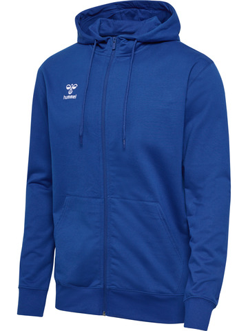 HUMMEL 2.0 Zip Hoodie, Herre - Økologisk Bomuld-Blå