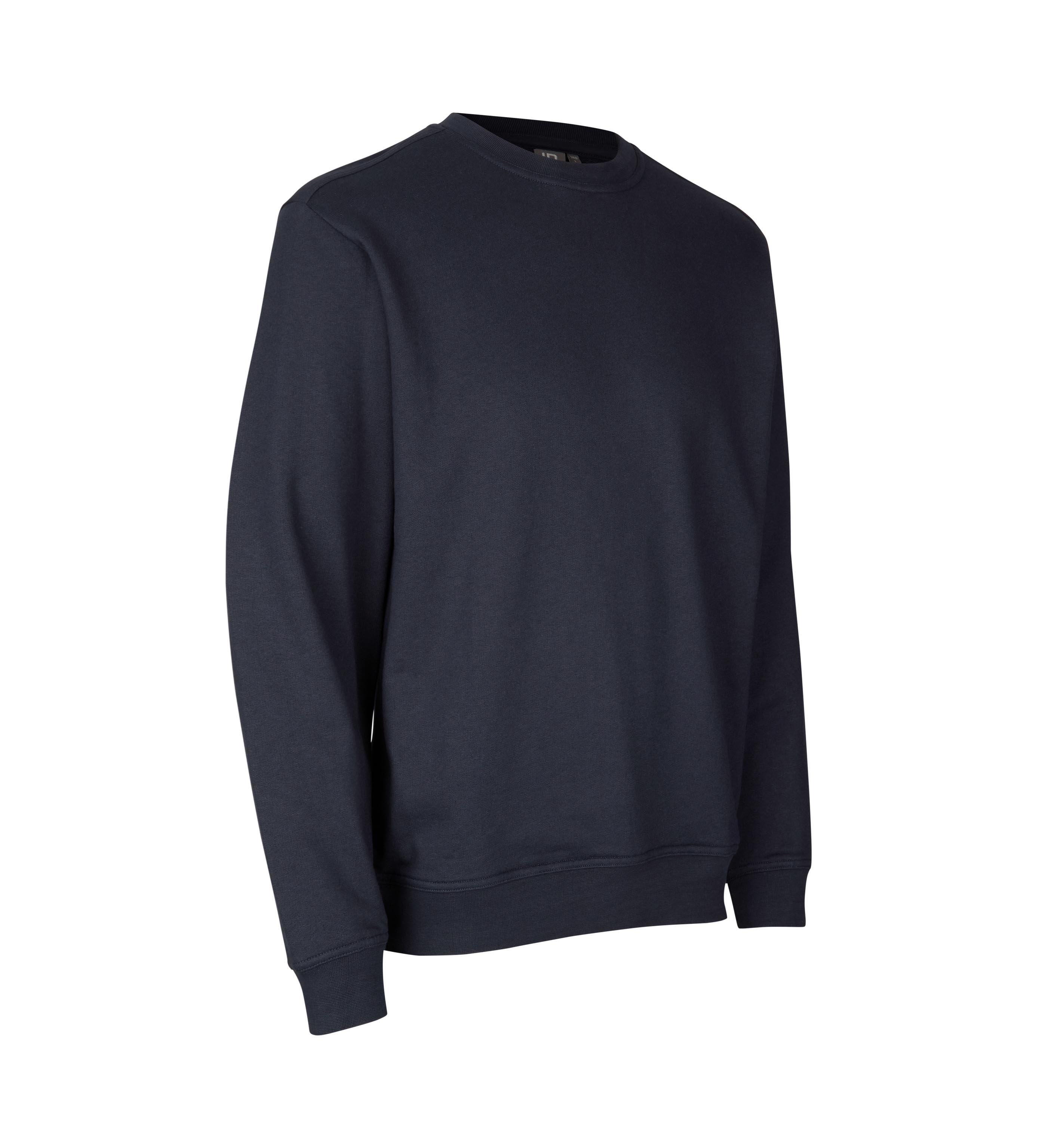 ID PRO Wear CARE sweatshirt I ubørstet, Herre, Genbrugs bomuld-Navy