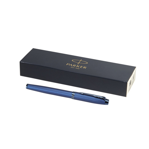 Parker IM rollerballpen (sort refill)-Blå