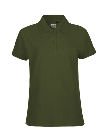 NEUTRAL Classic  Dame Polo, 100% Økologisk Fairtrade Bomuld-Militær