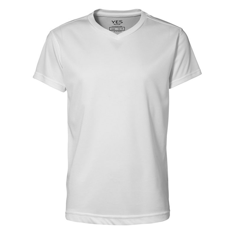 ID Børne Yes Active T-shirt-Hvid
