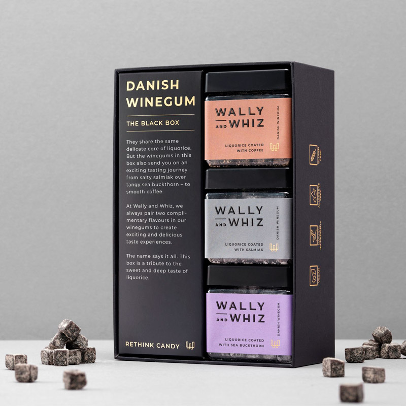 WALLY AND WHIZ Black Box vingummi, 420 g.-Multi