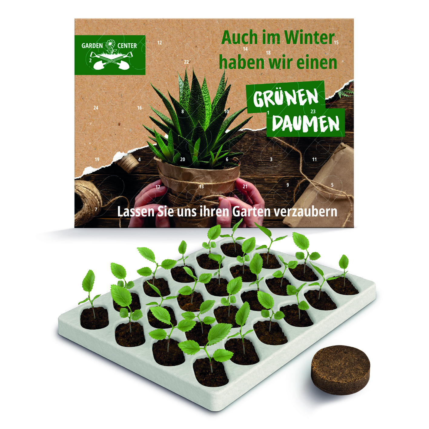 Julekalender med Frøposer - Design Selv - Certificeret karton-Design Inspiration