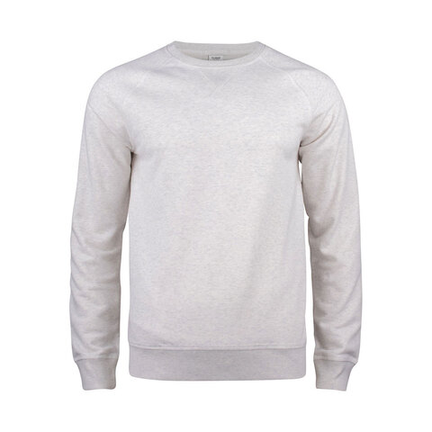 CLIQUE Premium OC Roundneck Herre - Øko Bomuld-Lysegrå
